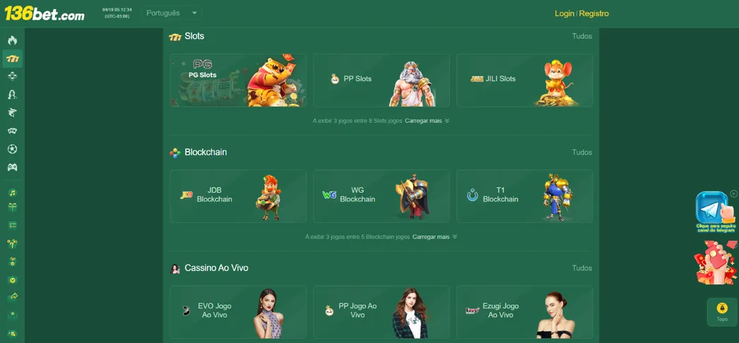 Explorando a Vasta Gama de Jogos Oferecidos pelo 136 bet